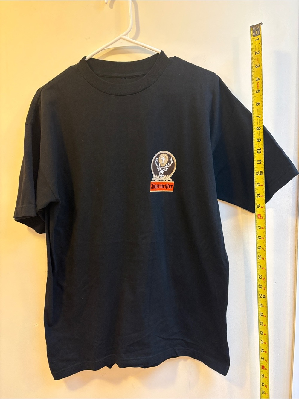 Jagermeister Black Short Sleeve Tee with Orange Logo